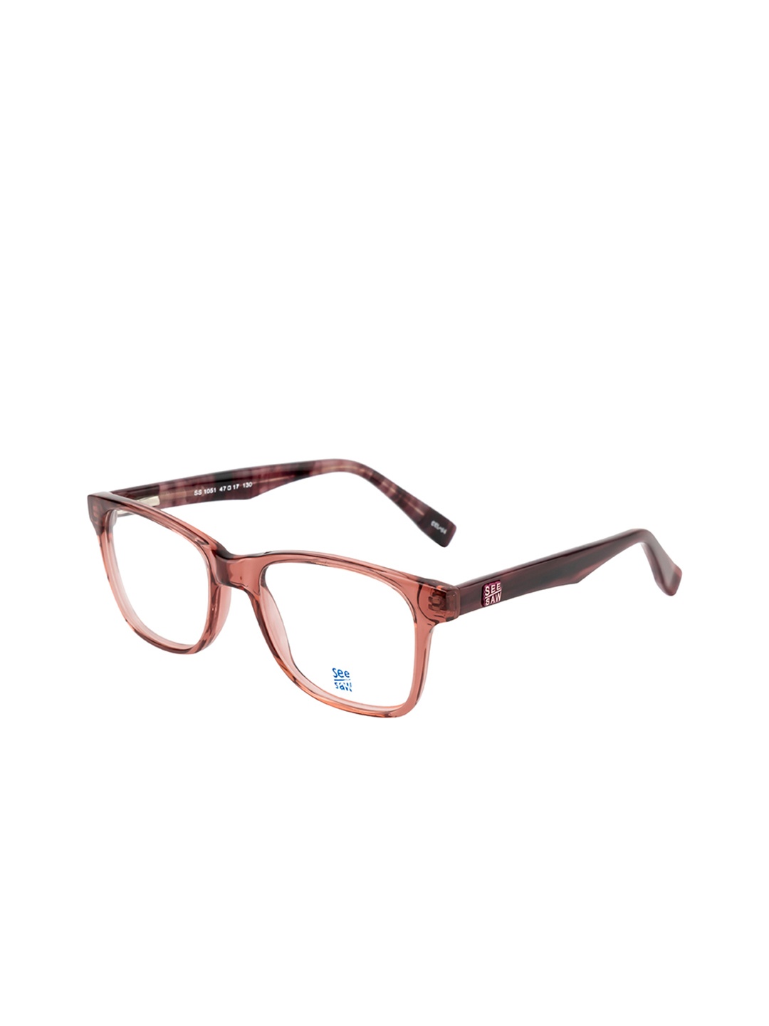 

SEESAW Kids Full Rim Rectangle Frames SS 1051 C4 47/17, Brown