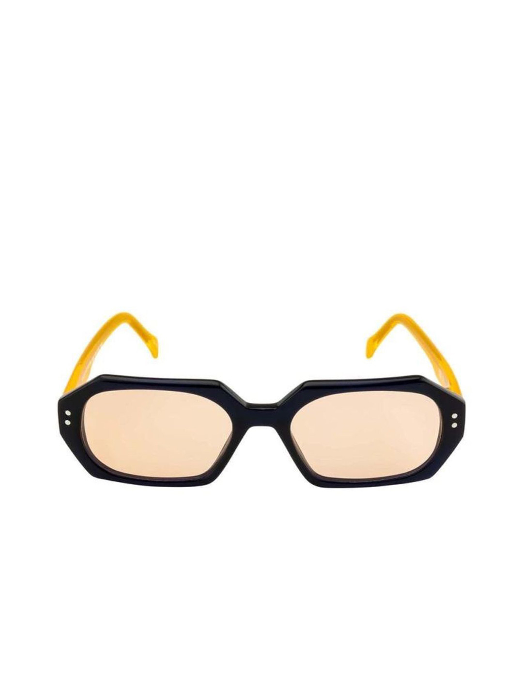 

SEESAW Unisex Kids Orange Lens & Black Round Sunglasses with UV Protected Lens
