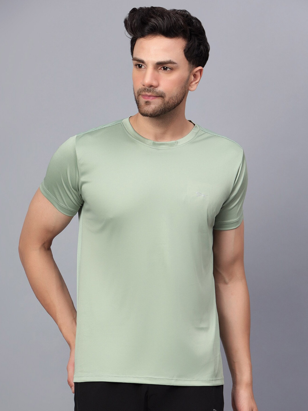 

Shiv Naresh Round Neck Rapid-Dry Sports T-shirt, Green