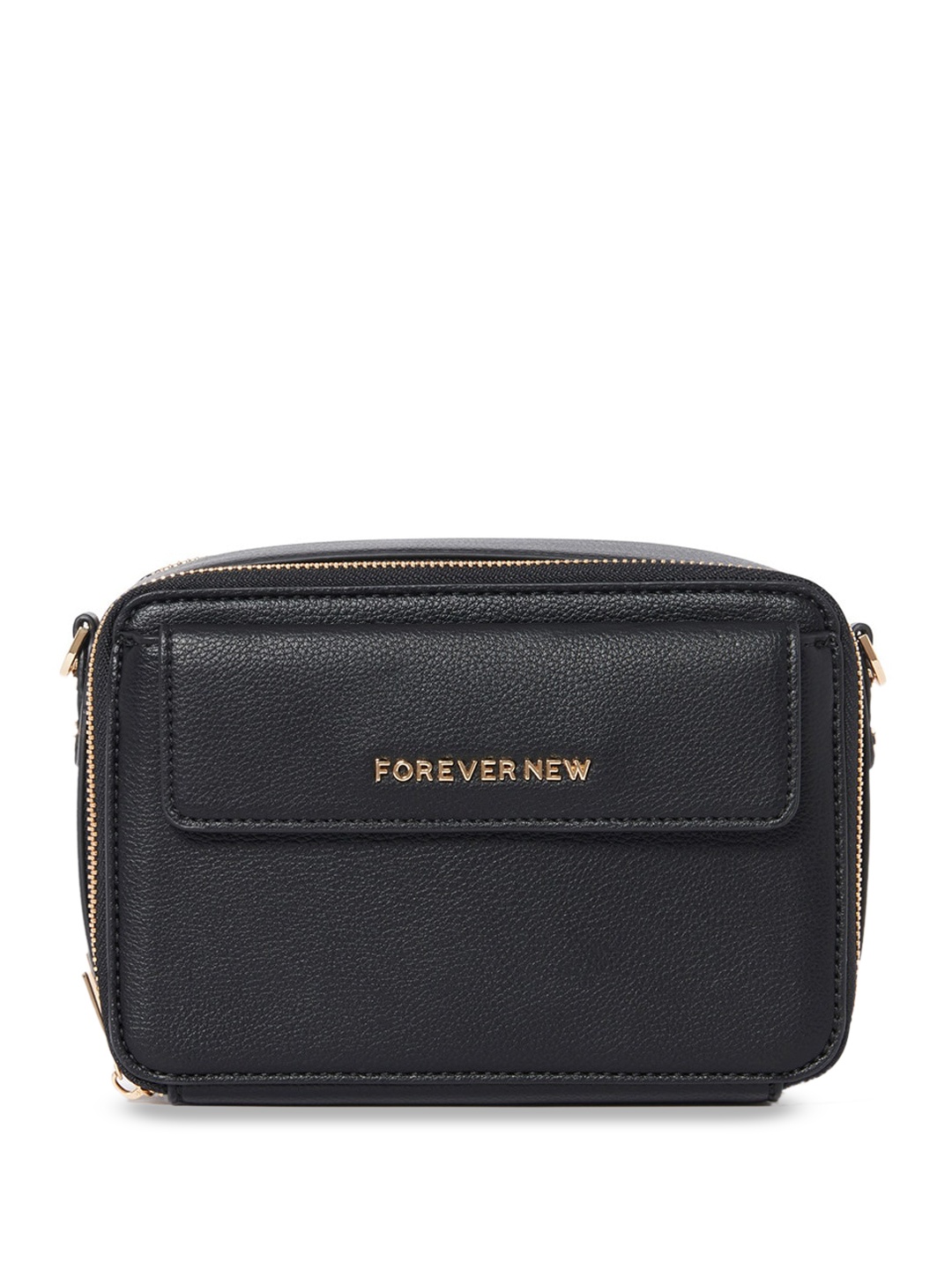 

Forever New Structured Textured Sling Bag, Black