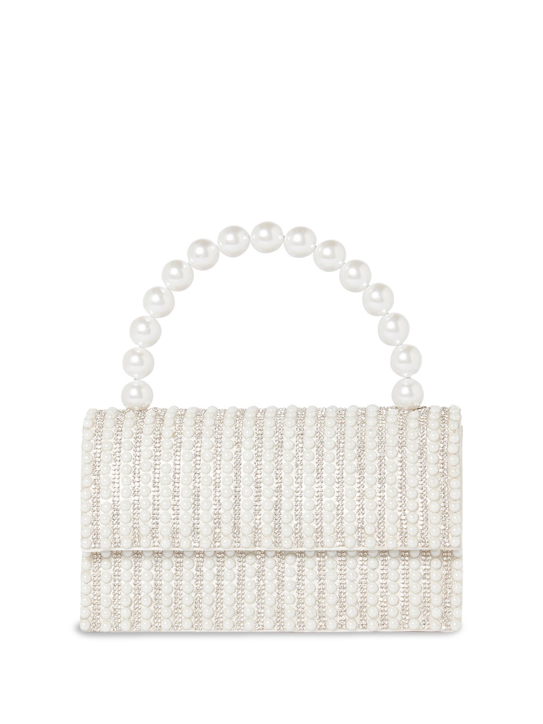 

Forever New Embellished Handle Bag, White