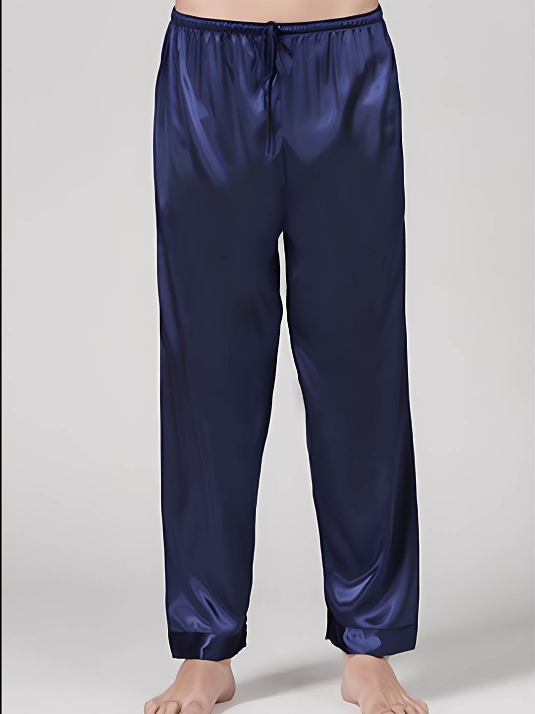 

MENS POEM Silk Lounge Pants, Blue