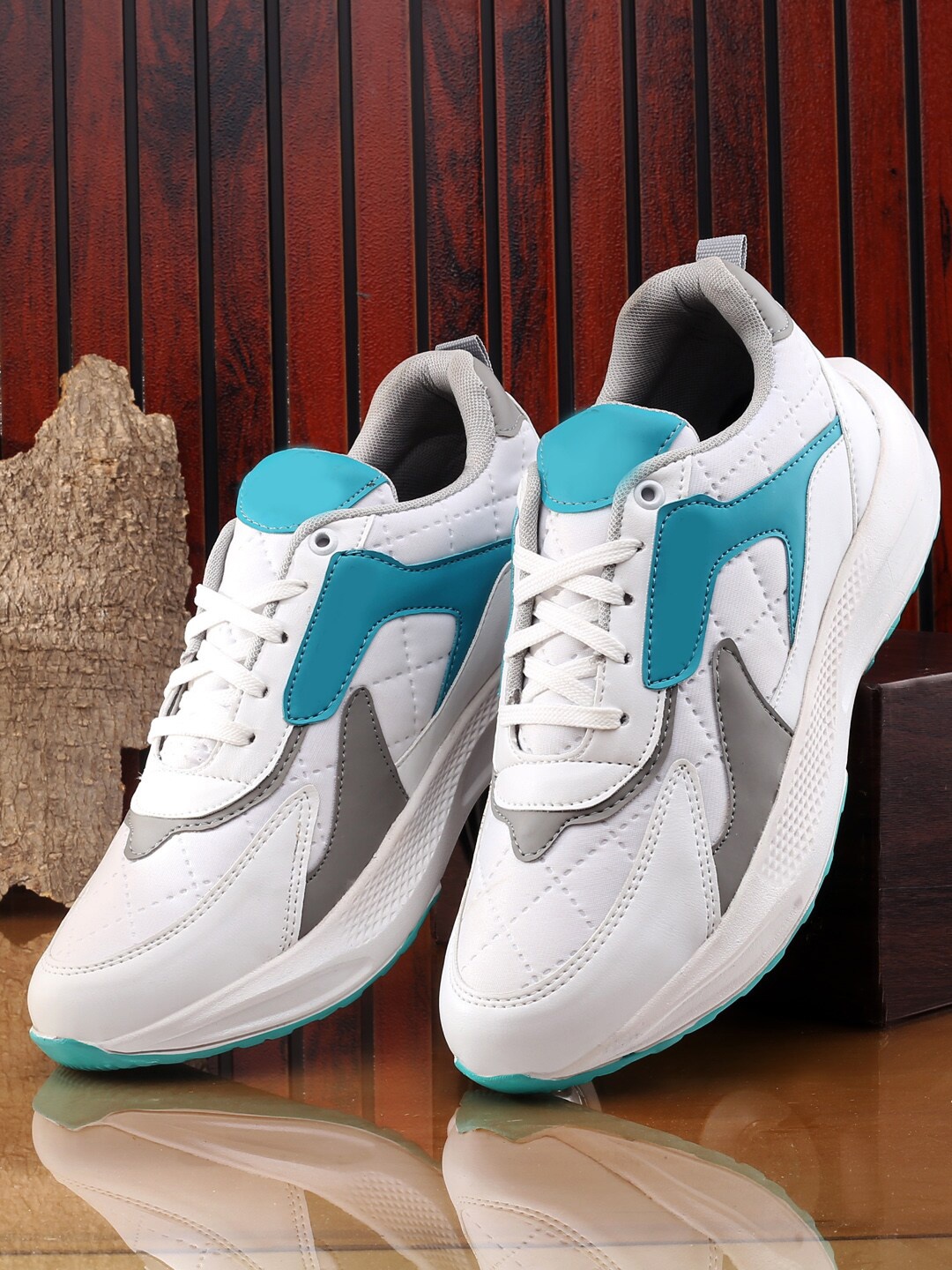 

mr.wonker Men Lightweight Running Shoes, White