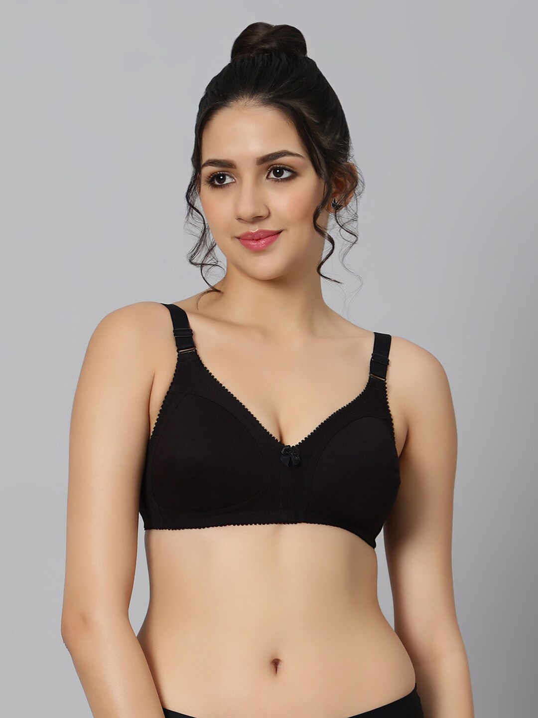 

Bluenixie Full Coverage Anti Bacterial Bra, Black