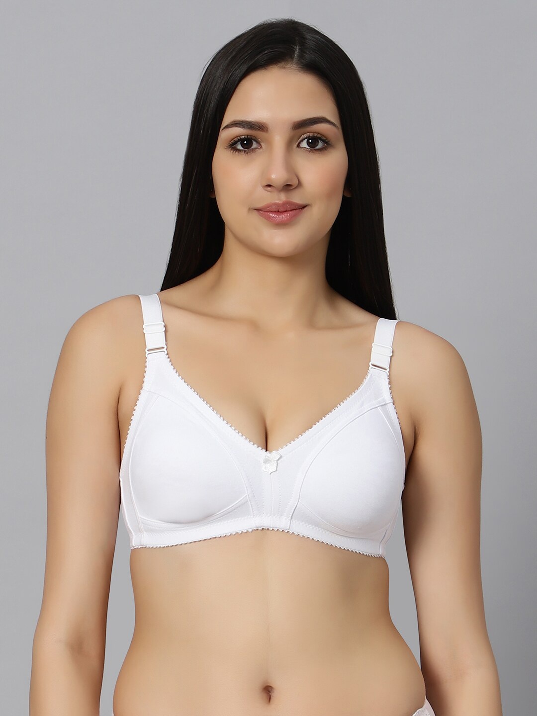 

Bluenixie Full Coverage Anti Bacterial Bra, White