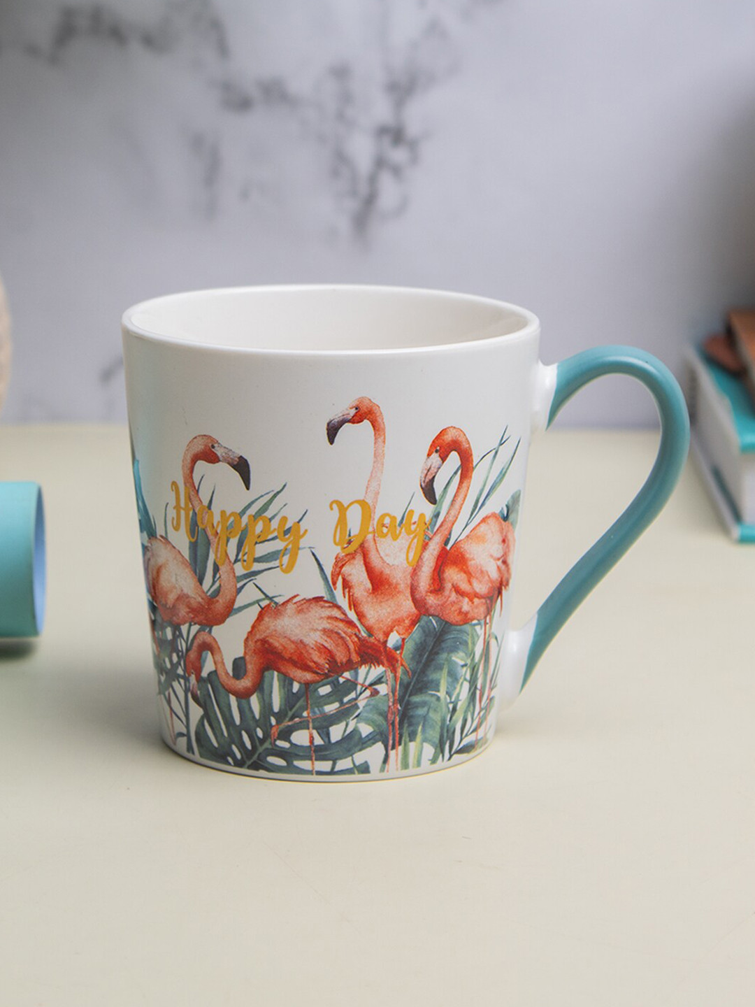 

MARKET99 Assorted Flamingo Printed Ceramic Matte Mug 400 ml