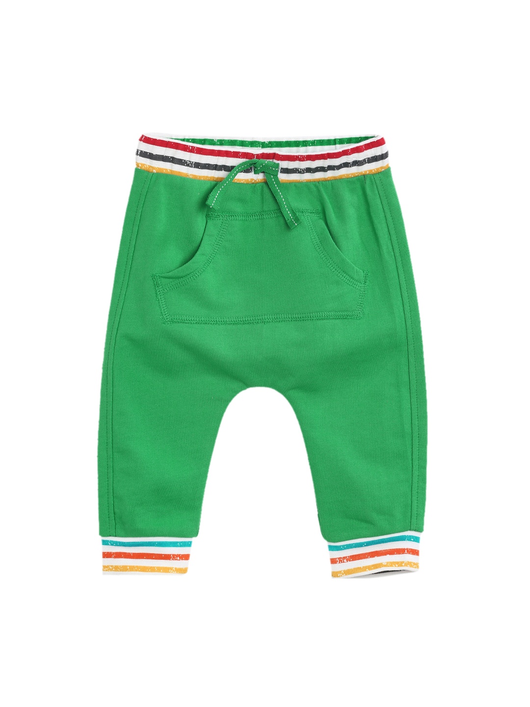 

MINI KLUB Boys Green Regular Fit Solid Joggers