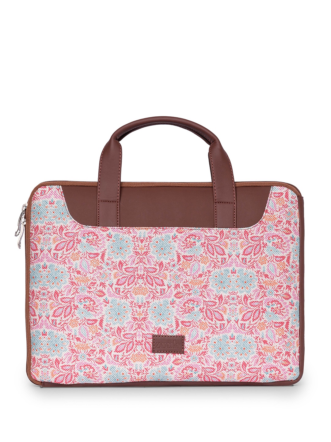 

ZOUK Printed Jute Laptop Bag Up to 16 Inch laptop, Blue