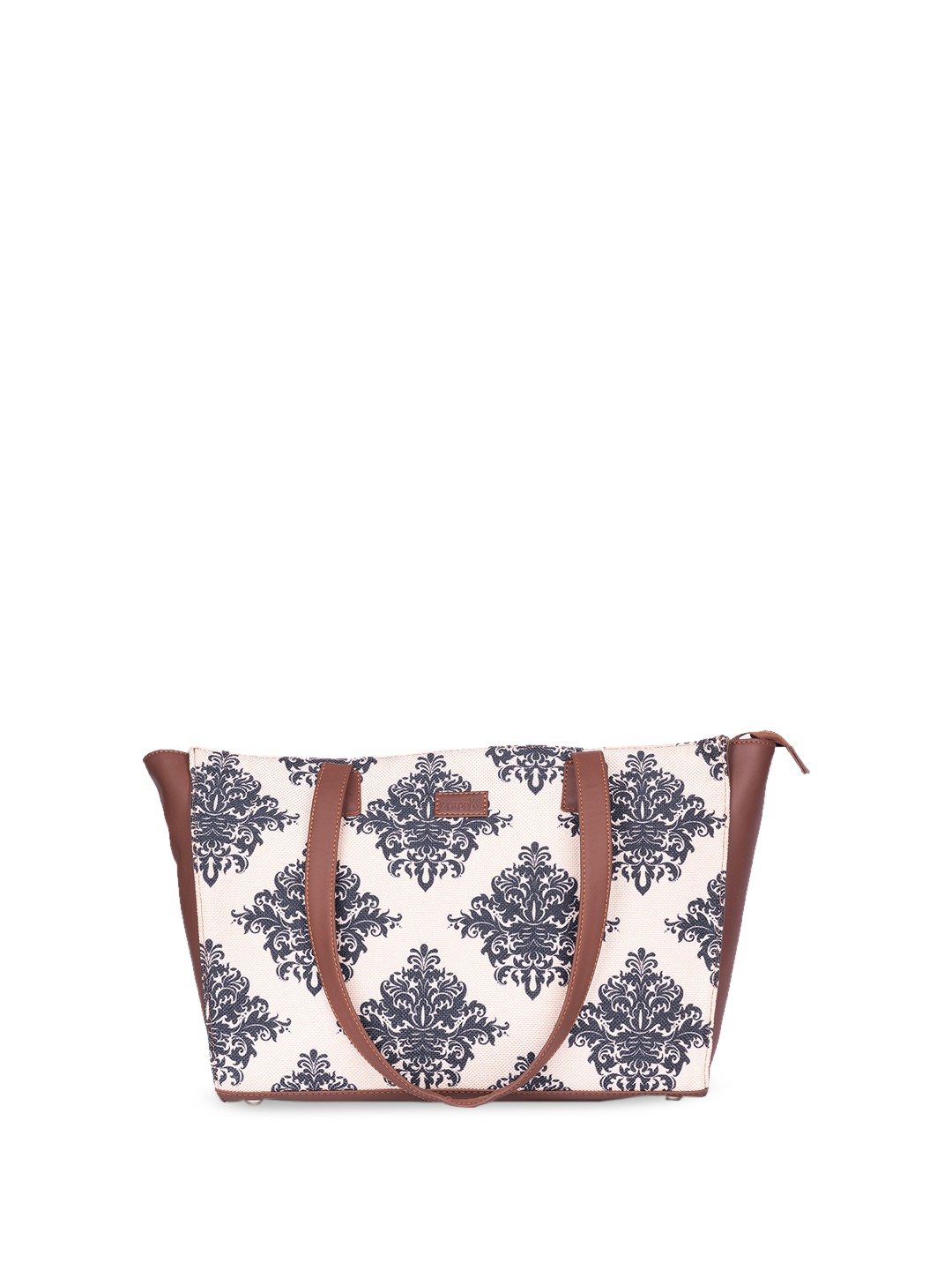

ZOUK Floral Printed Water Resistant Shoulder Bag, Cream
