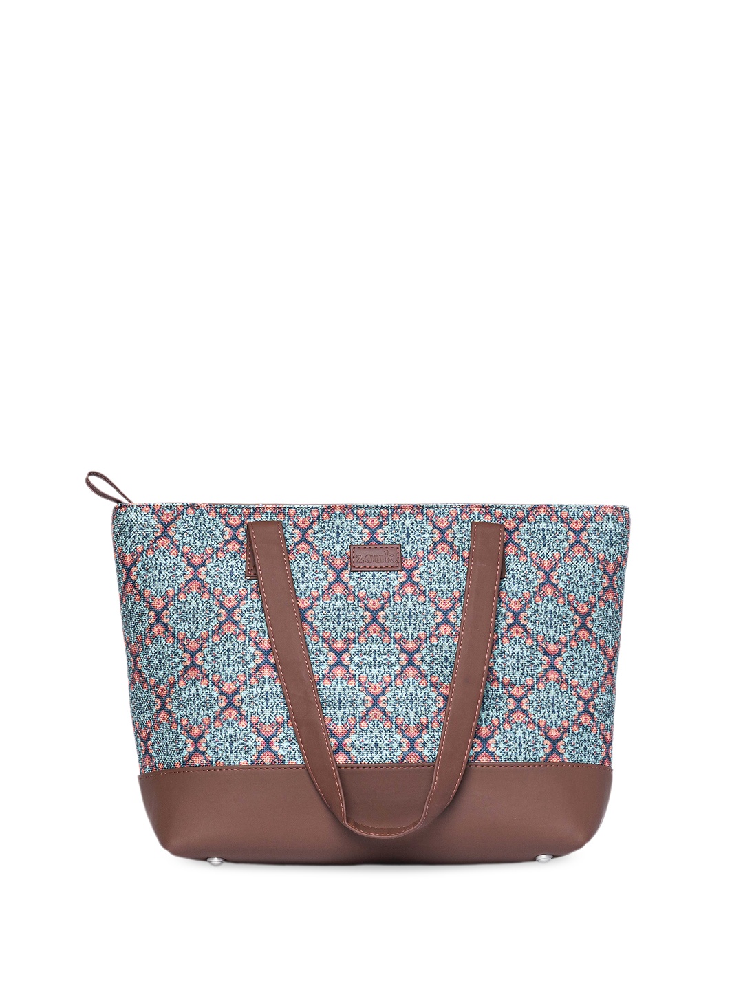 

ZOUK Ethnic Motifs Printed Structured Shoulder Bag, Green