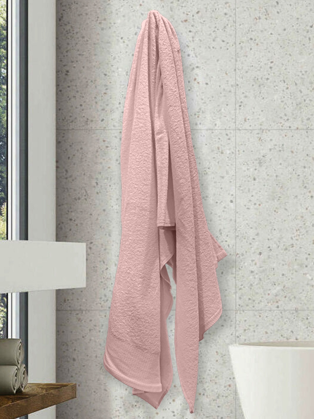

LABHAM Pink 450 GSM Pure Cotton Bath Towel