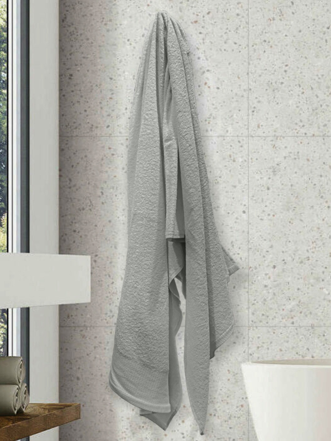 

LABHAM Grey 450 GSM Pure Cotton Anti-Bacterial Bath Towel