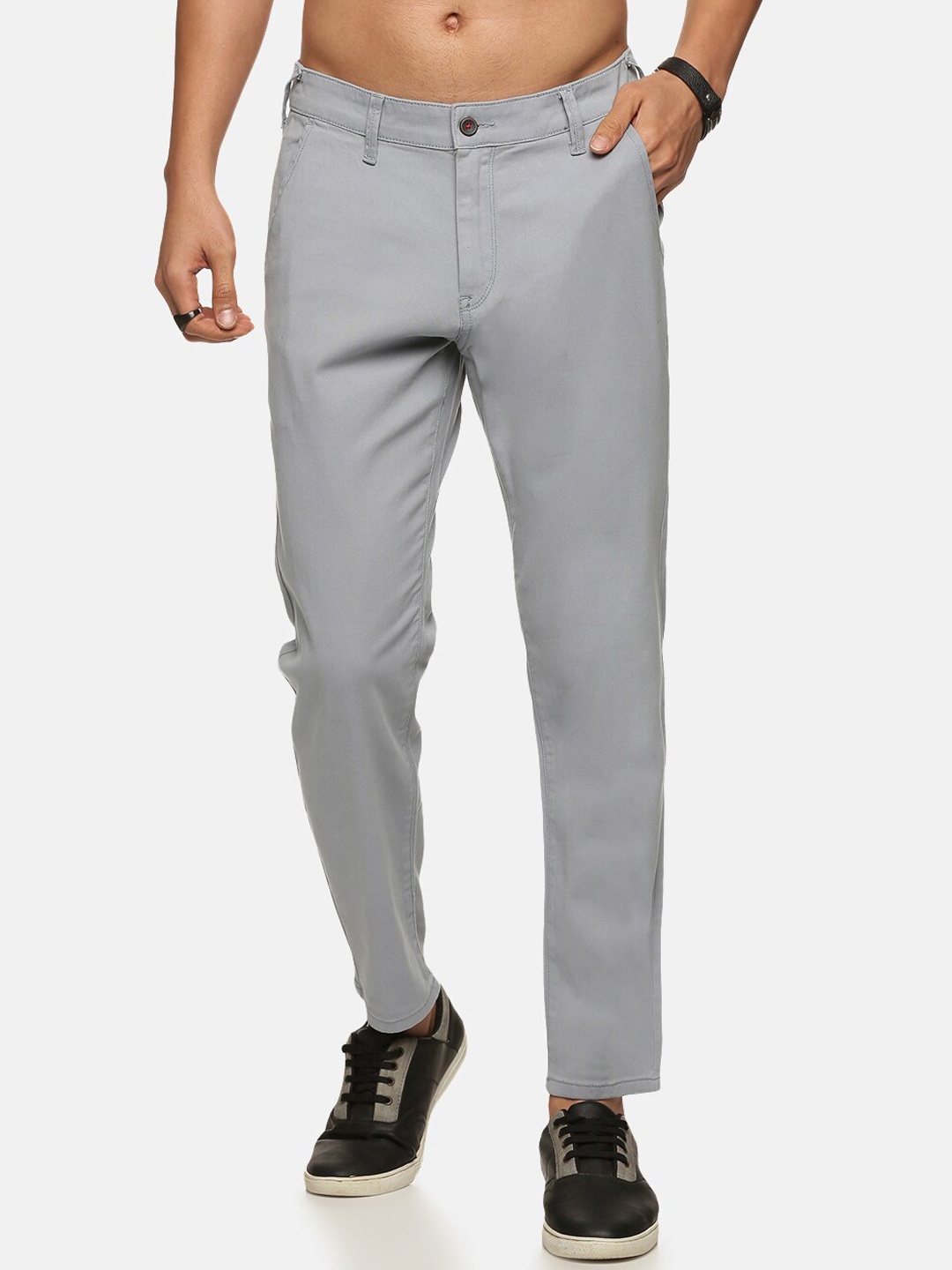 

Old Grey Men Stretchable Slim Fit Cotton Trousers