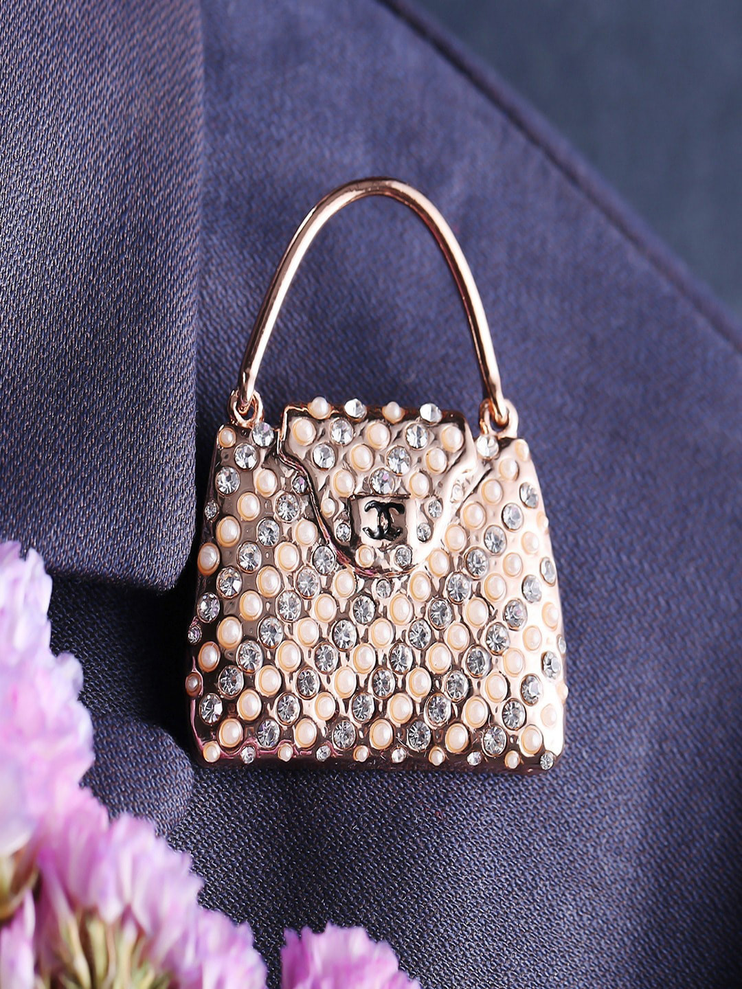 

UNIVERSITY TRENDZ Gold-Plated Brooch