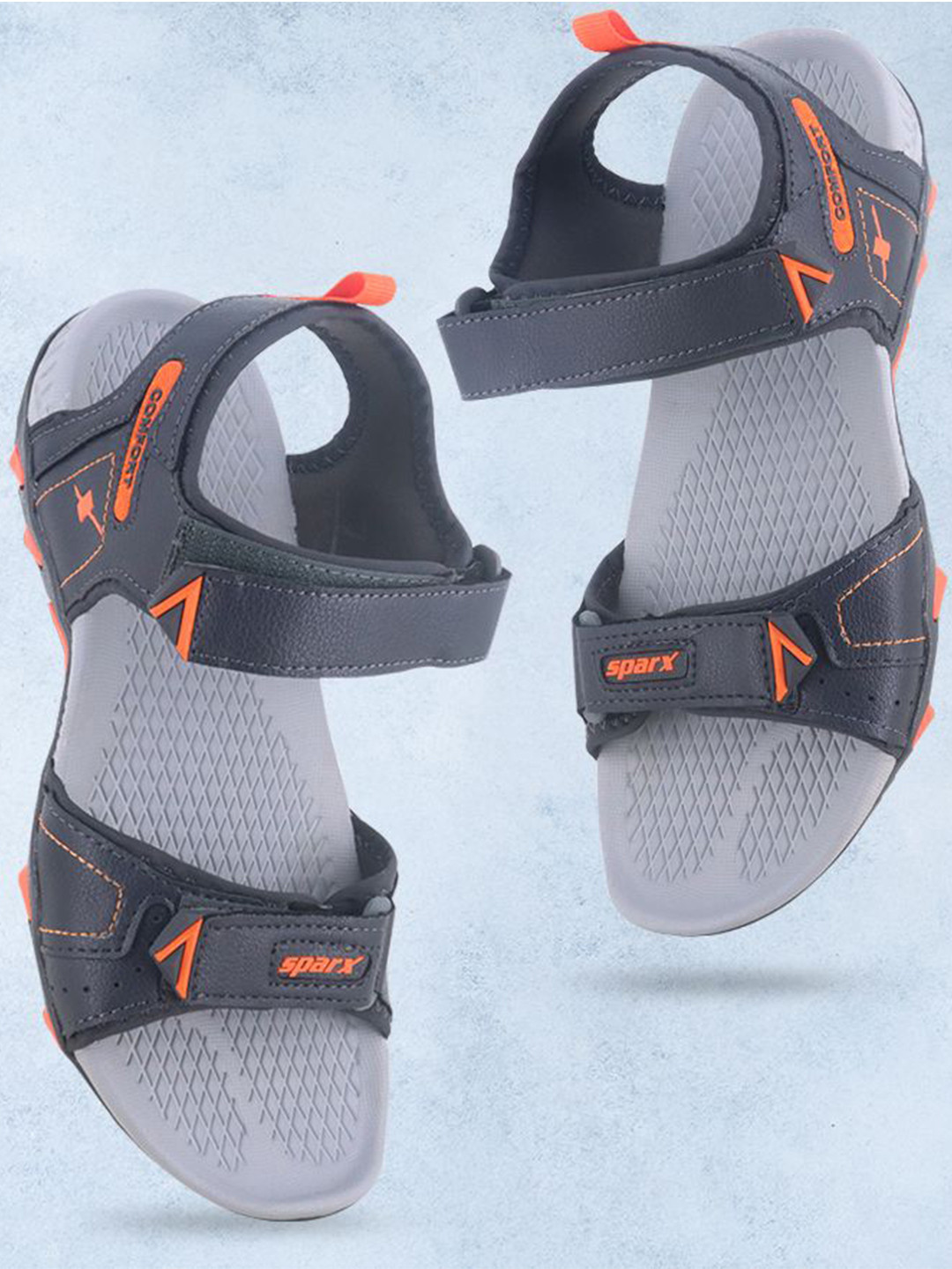 

Sparx Men Textured Sport Sandal, Grey