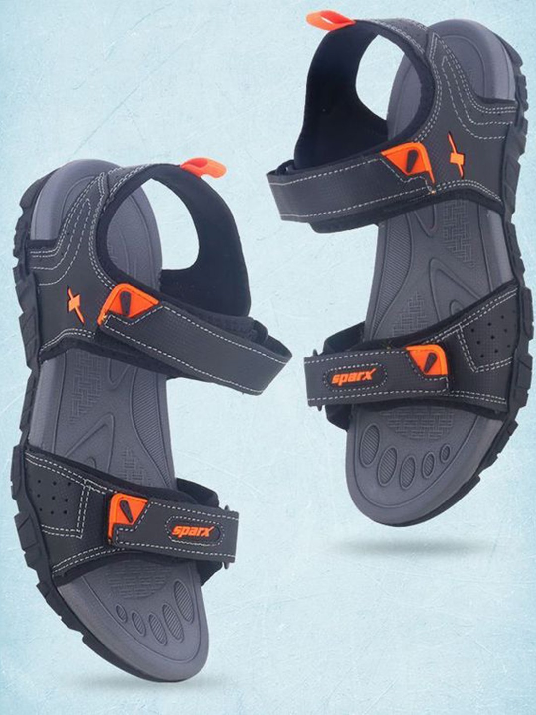 

Sparx Men Textured Sport Sandal, Black
