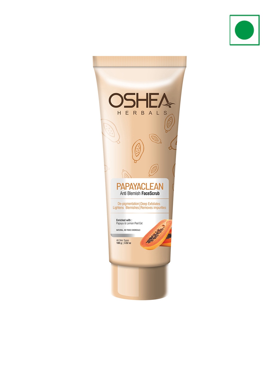 

Oshea Herbals Papayaclean Scrub 100g, Orange