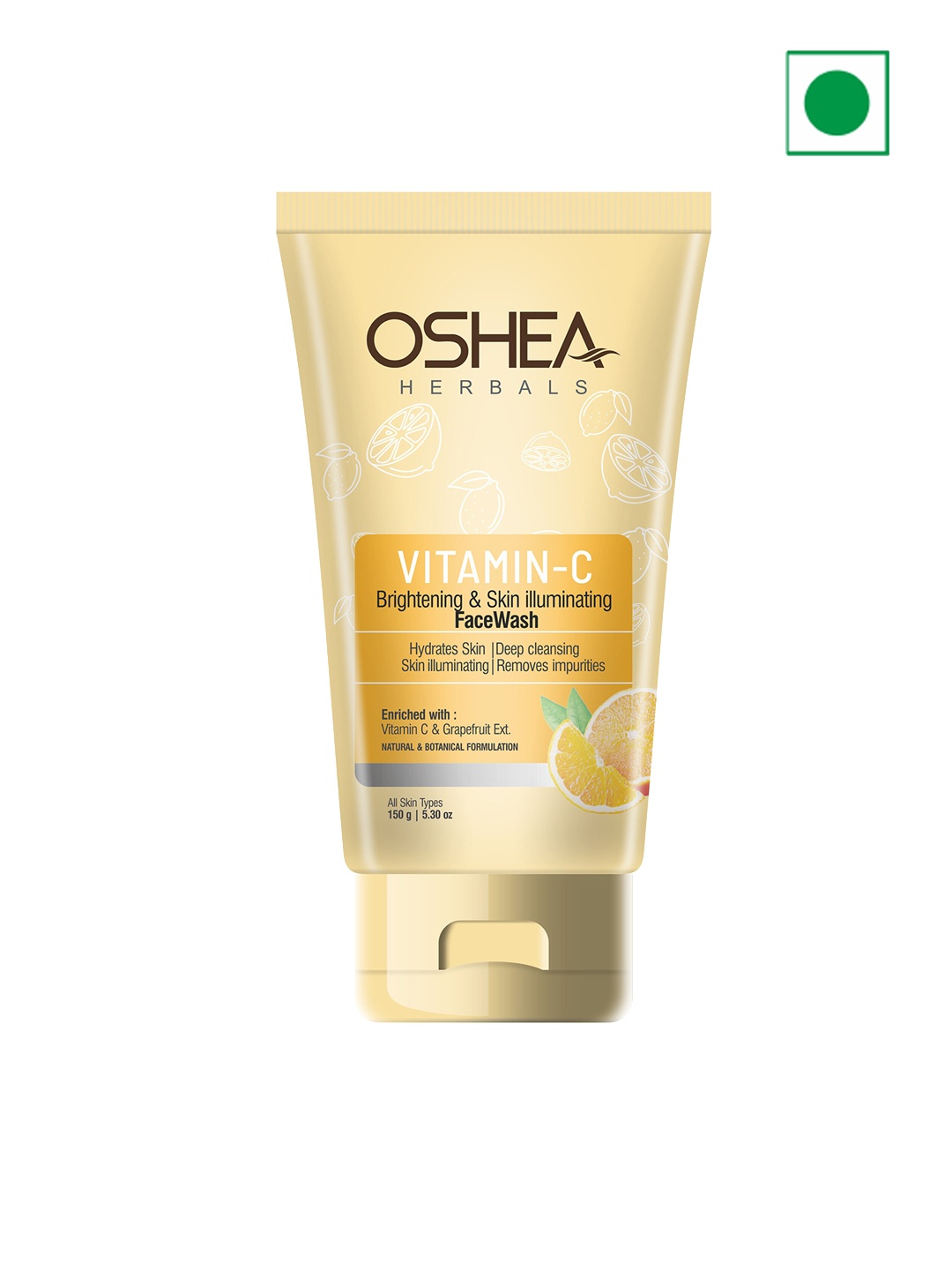 

Oshea Herbals Vitamin C Face Wash 150g, Yellow
