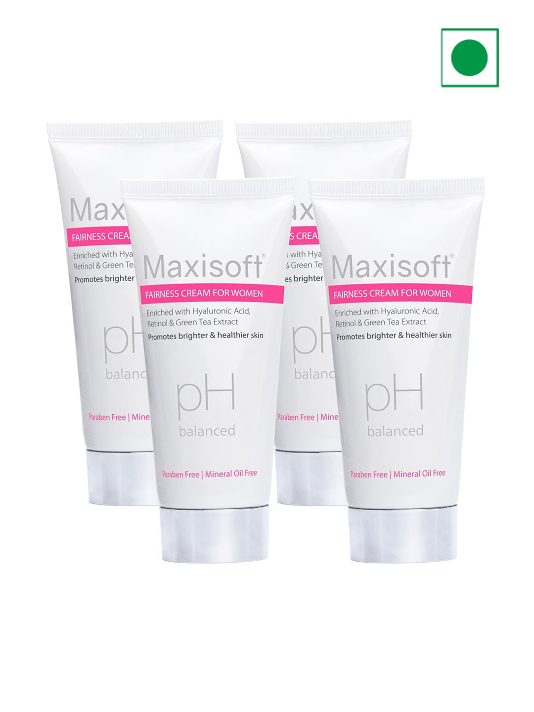 

Maxisoft Set of 4 Women Fairness Cream - 50 g each, White