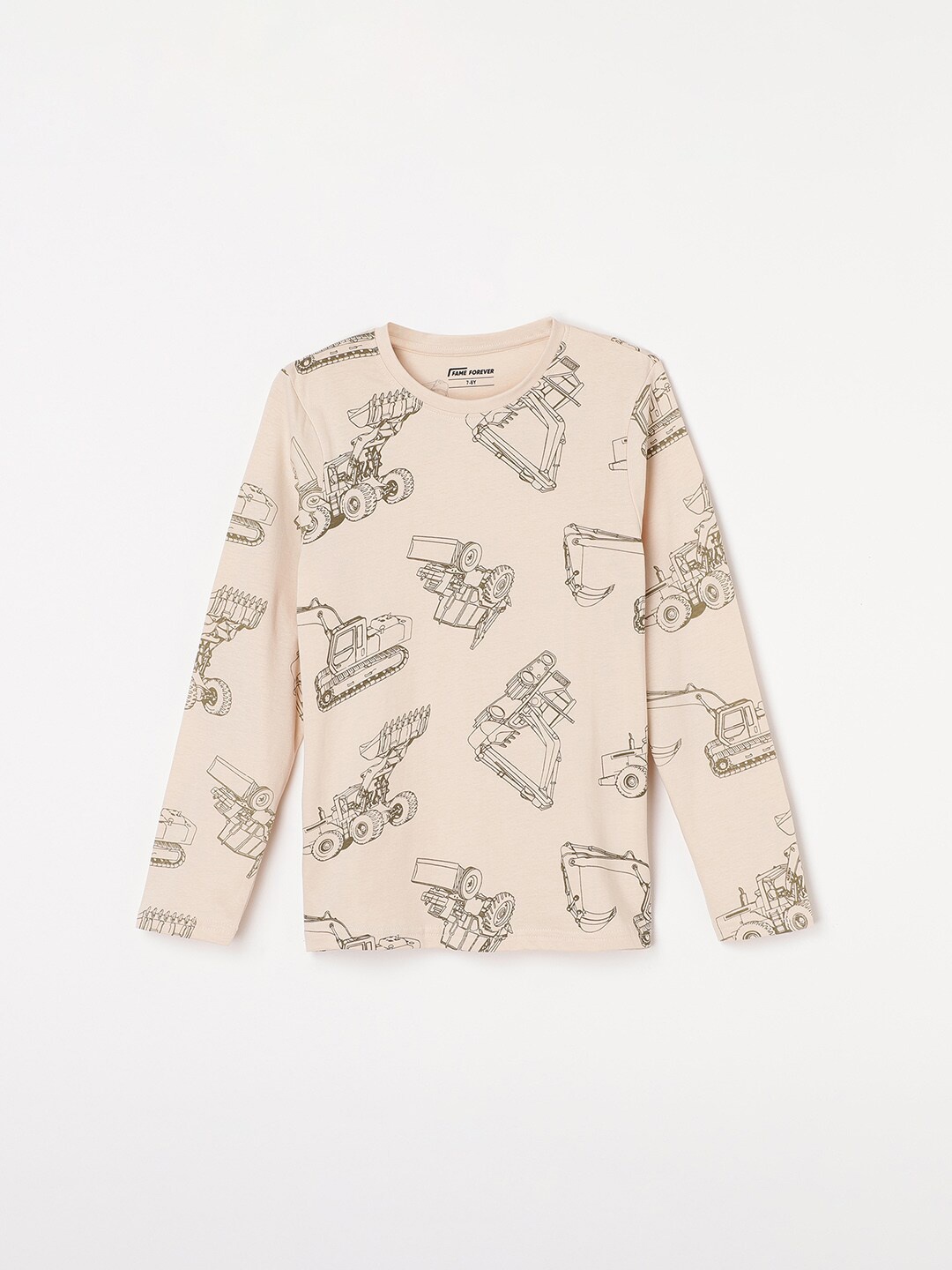

Fame Forever by Lifestyle Boys Graphic Printed T-shirt, Grey melange