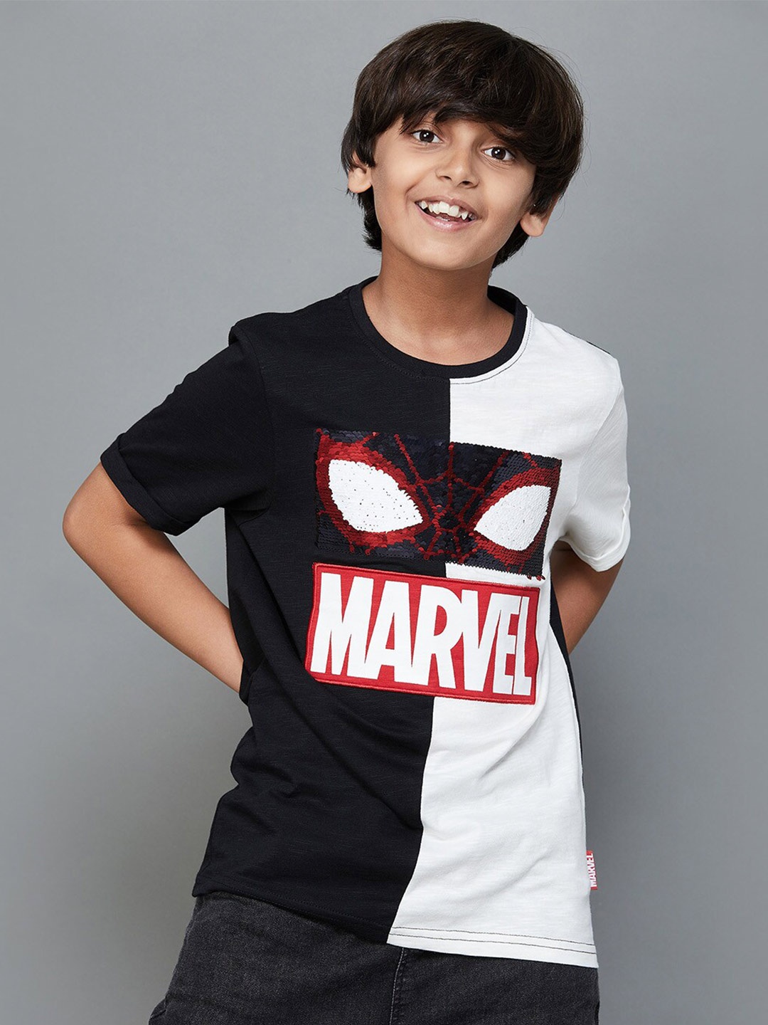 

Fame Forever by Lifestyle Marvel Printed Pure Cotton T-shirt, Black