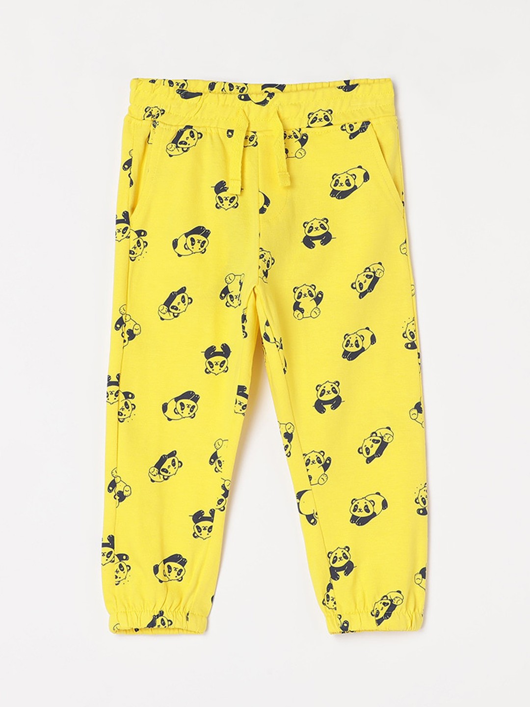 

Juniors by Lifestyle Boys Graphic Printed Cotton Track Pants, Yellow