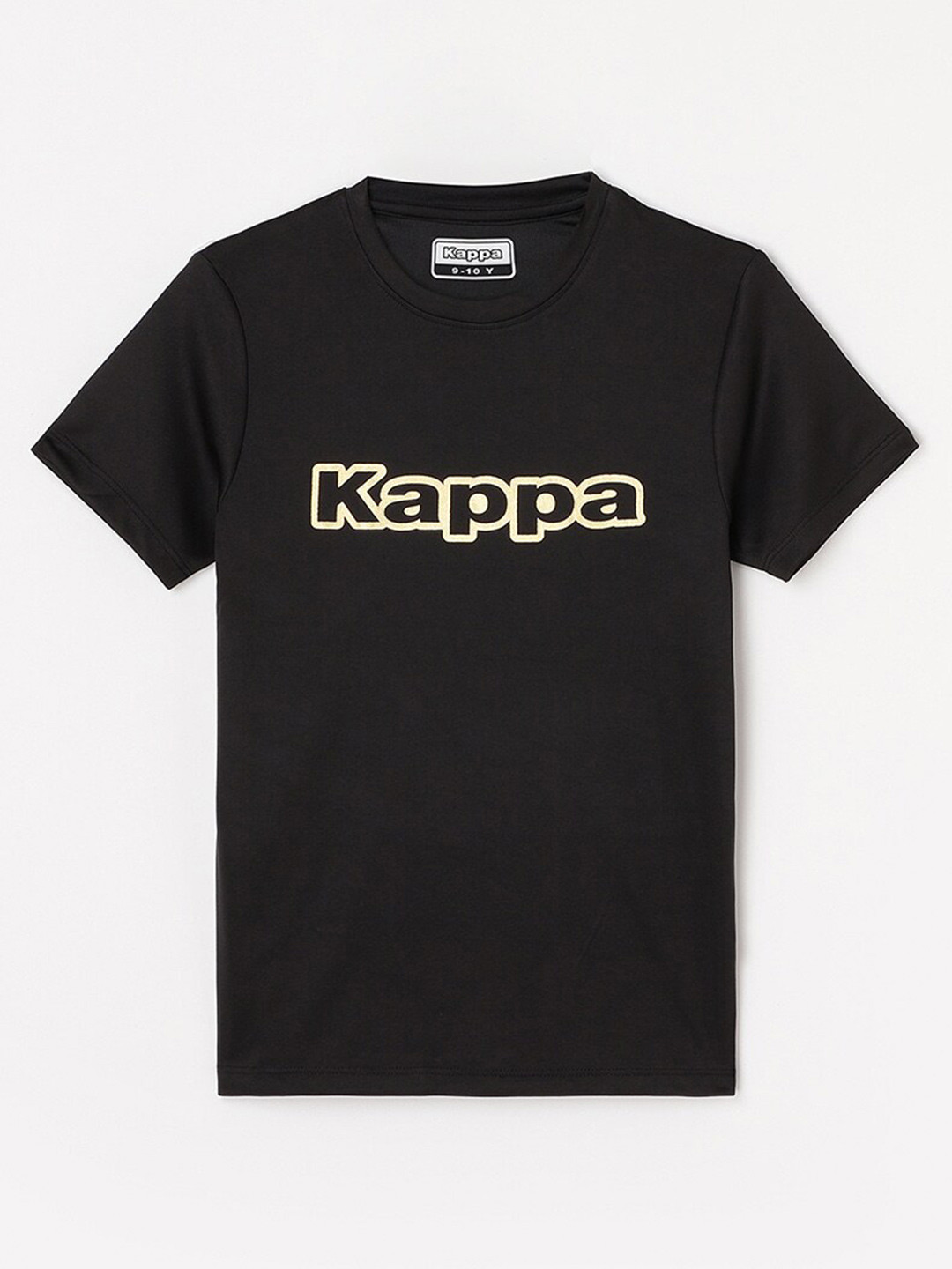 

Kappa Boys Typography Printed Pure Cotton T-shirt, Black