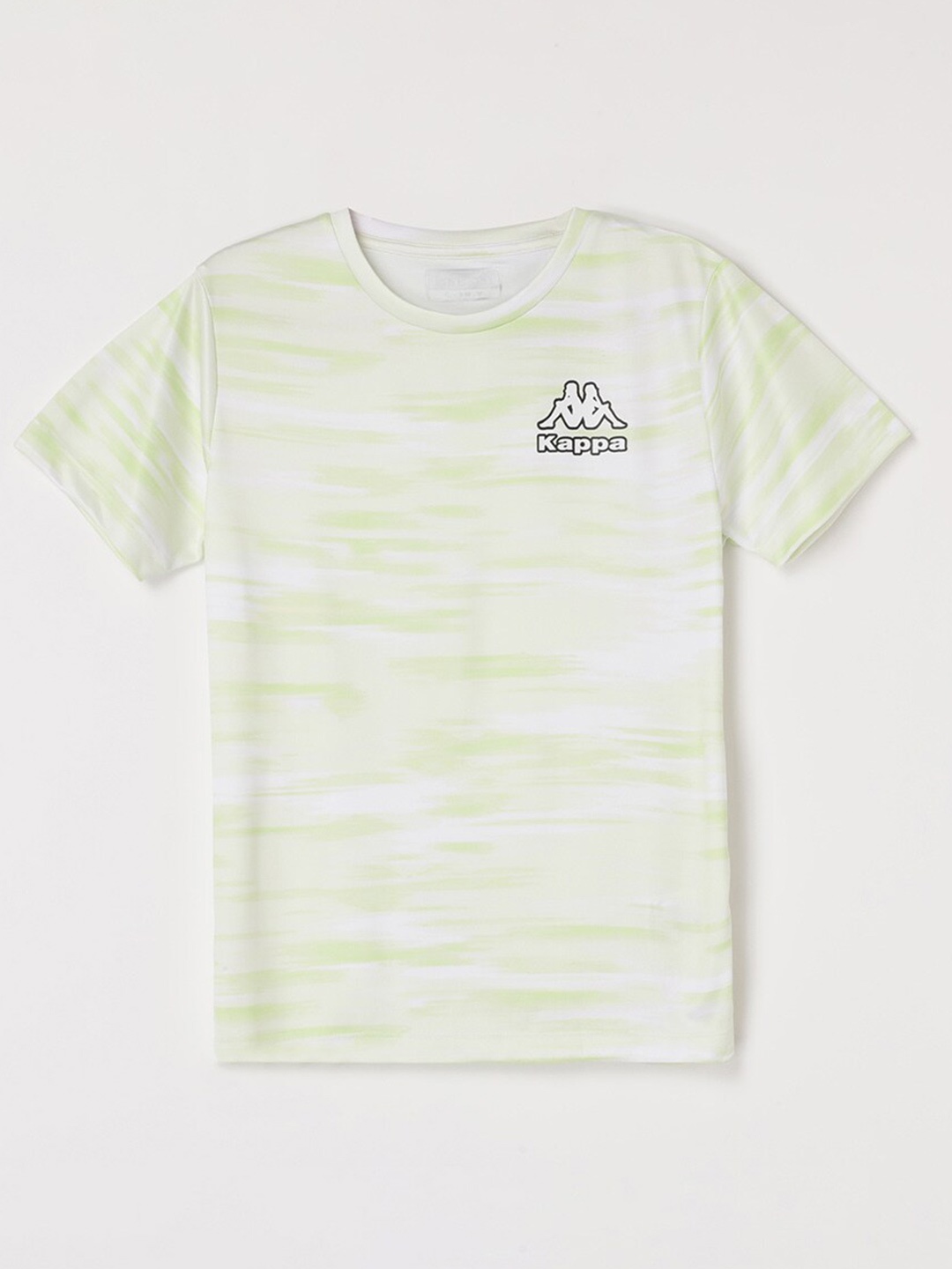 

Kappa Boys Printed Round Neck Pure Cotton T-shirt, Lime green
