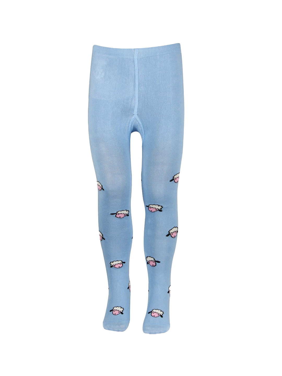 

Bonjour Infants Printed Cotton Tights With Attached Stockings, Blue