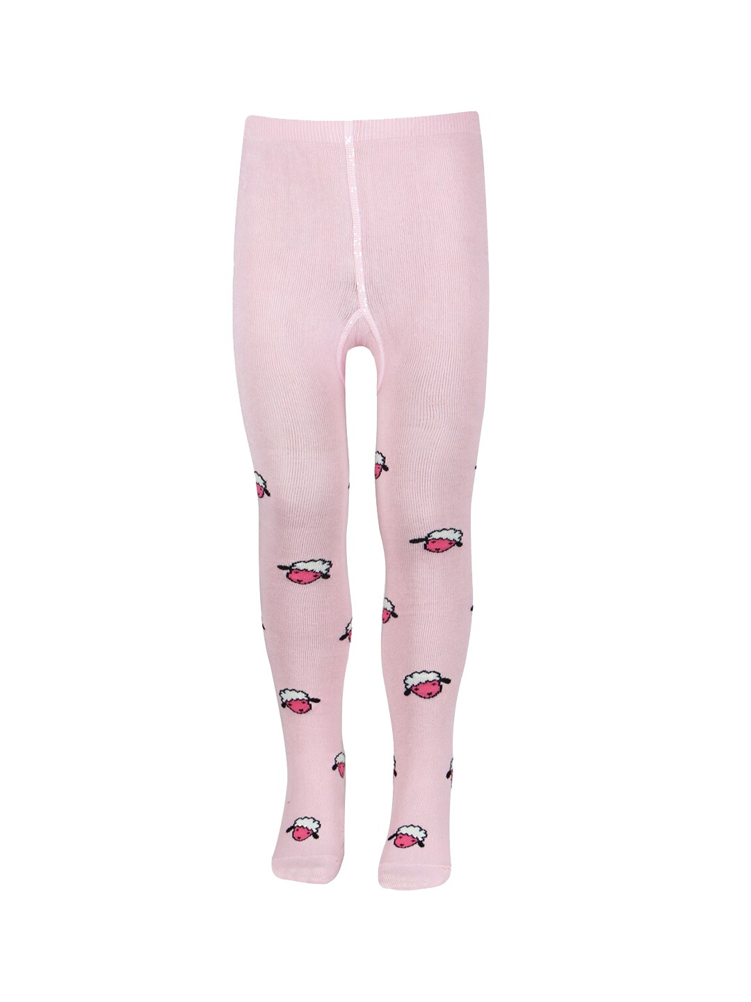 

Bonjour Infants Printed Cotton Tights With Attached Stockings, Pink