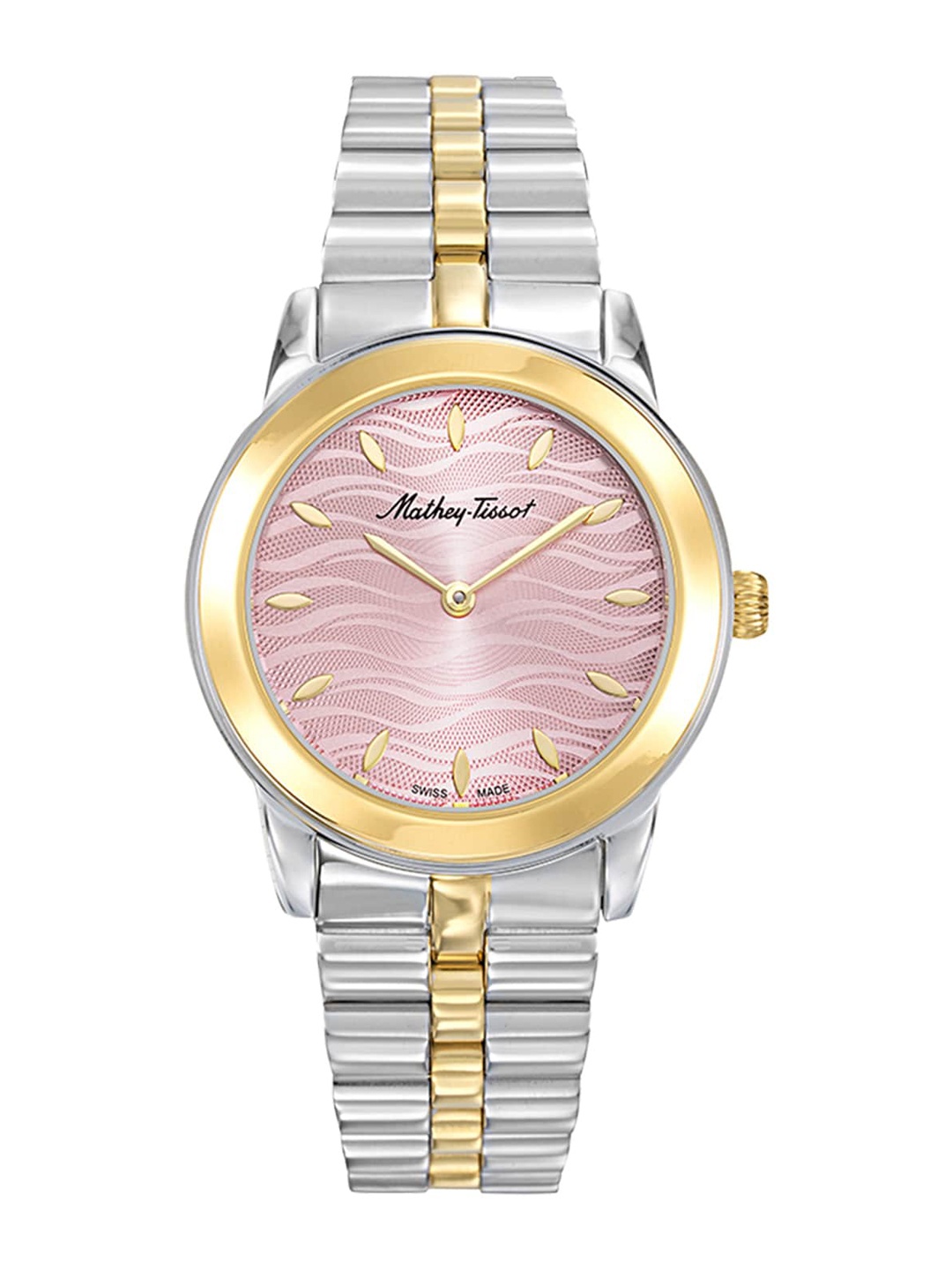 

Mathey-Tissot Women Swiss Made Pink Dial Quartz Watch -D10860BYPK