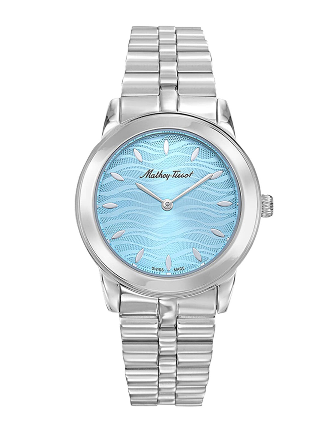 

Mathey-Tissot Women Round Dial Stainless Steel Analogue Watch D10860ABU, Blue