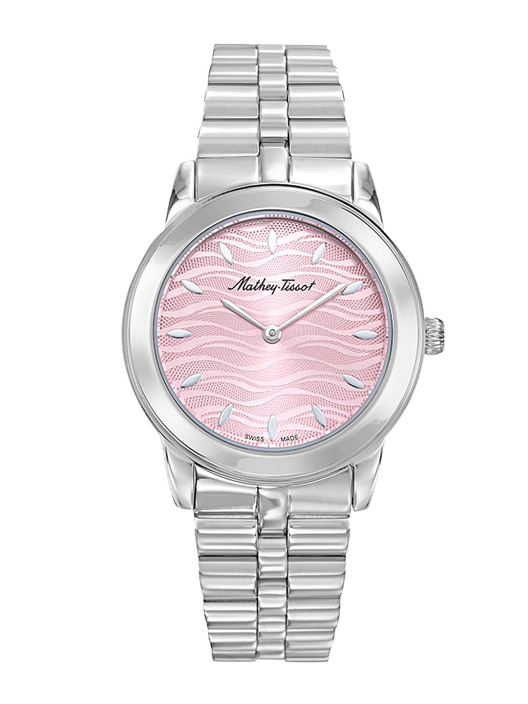 

Mathey-Tissot Women Patterned Dial & Stainless Steel Analogue Watch D10860APK, Pink