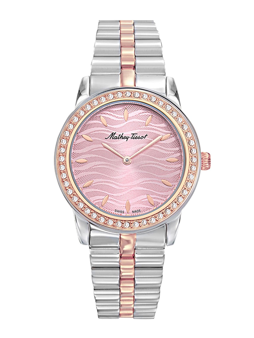 

Mathey-Tissot Swiss Made Pink Dial Quartz Watch for Women's -D10860BQPK