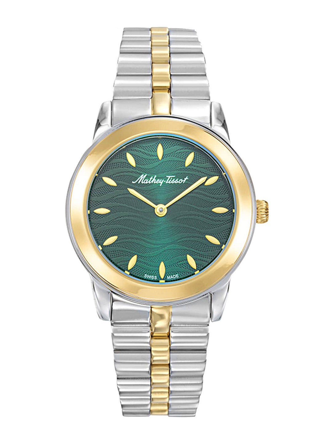 

Mathey-Tissot Women Swiss Made Green Dial Quartz Watch -D10860BYV