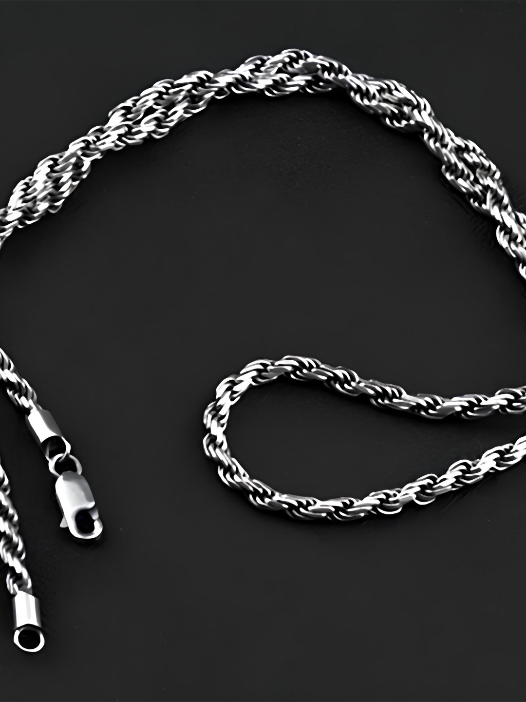 

KARISHMA KREATIONS Unisex Silver-Plated Stainless Steel Chain