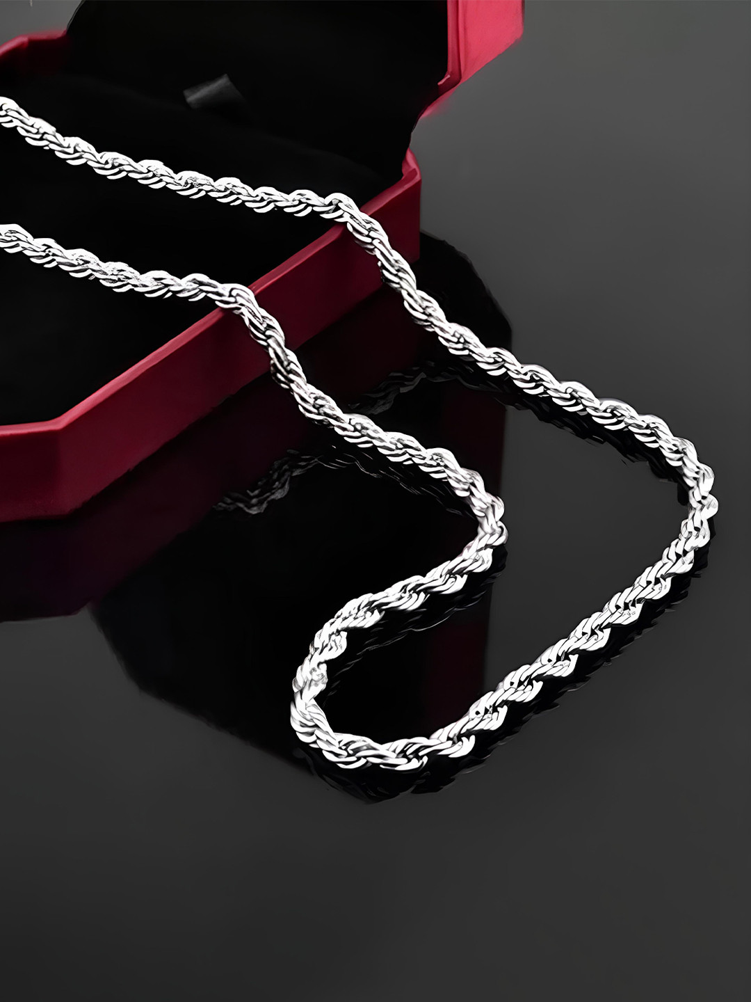 

KARISHMA KREATIONS Unisex Stainless Steel Silver-Plated Chain
