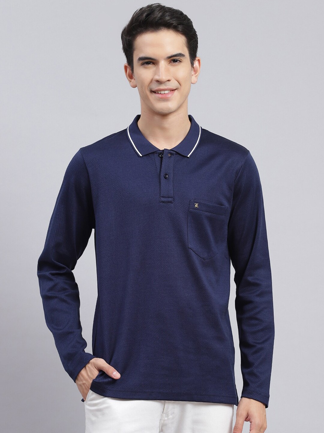 

Monte Carlo Polo Collar T-shirt, Navy blue