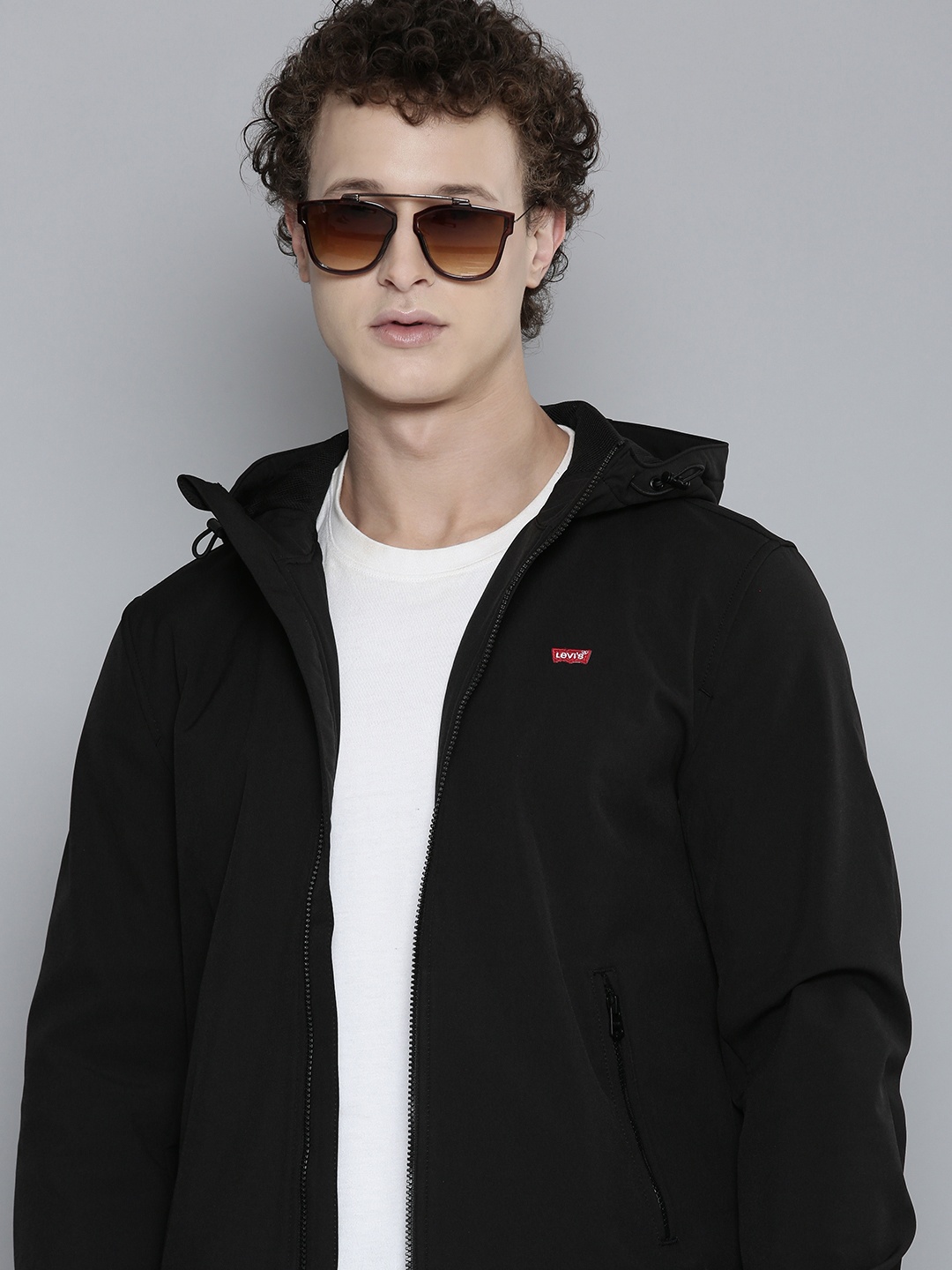 

Levis Men Solid Tailored Jacket, Black