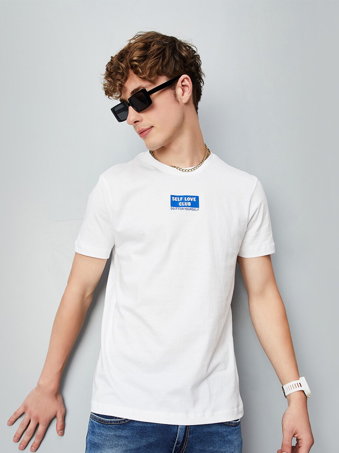 

max Short Sleeves Pure Cotton T-shirt, White