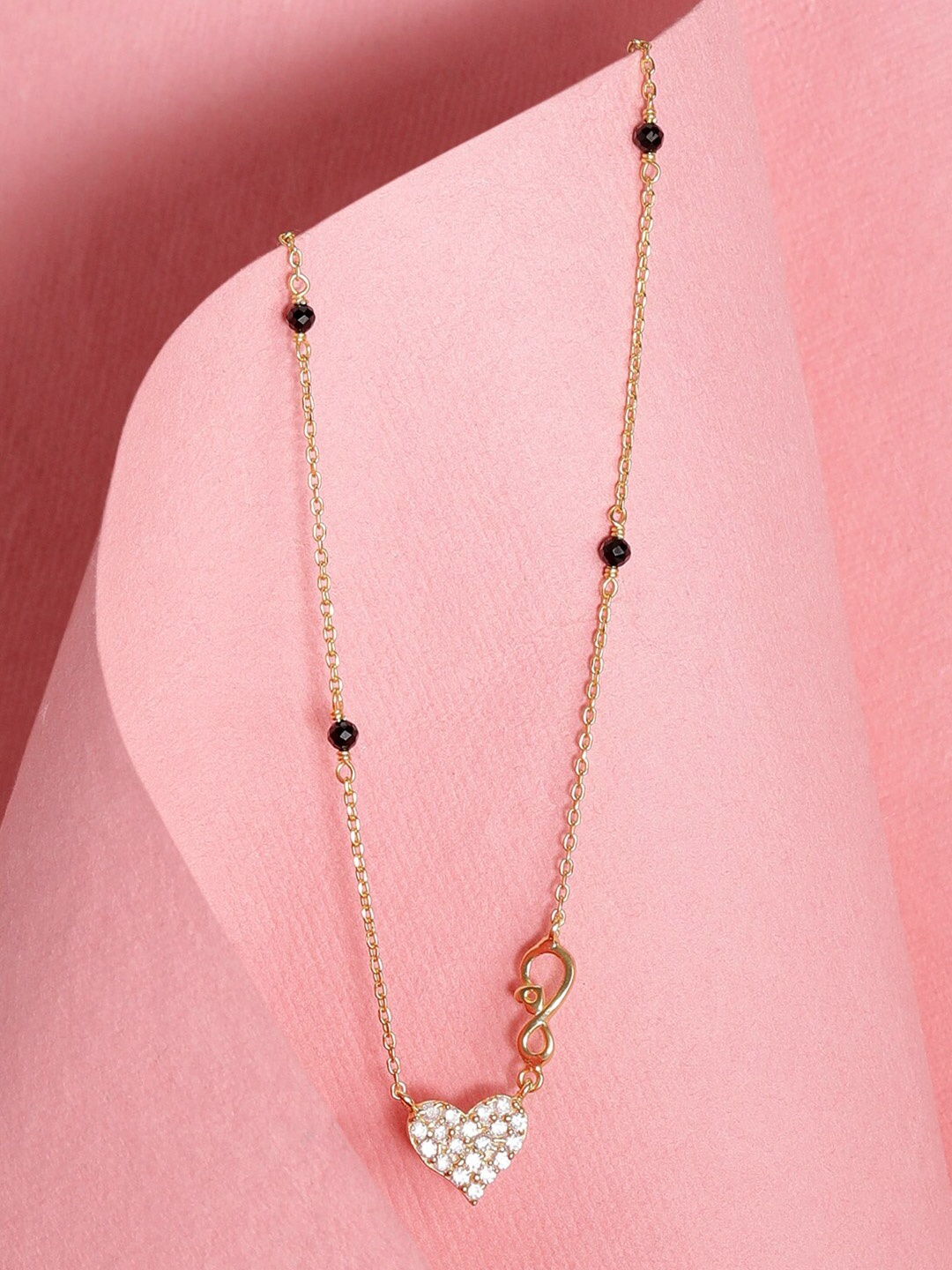 

Rubans Silver Gold Plated 925 Sterling Silver Mangalsutra