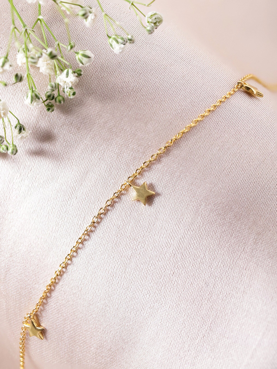 

Rubans Silver 18K Gold-Plated 925 Sterling Silver Link Bracelet