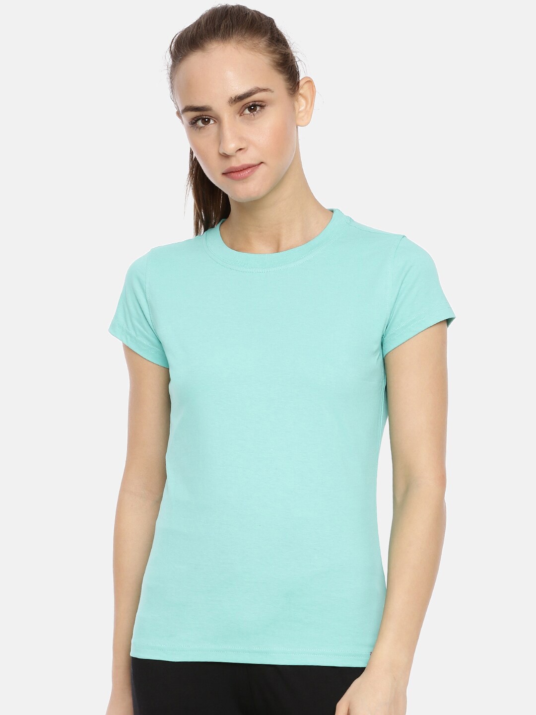 

Macrowoman W-Series Round Neck Cotton T-shirt, Blue