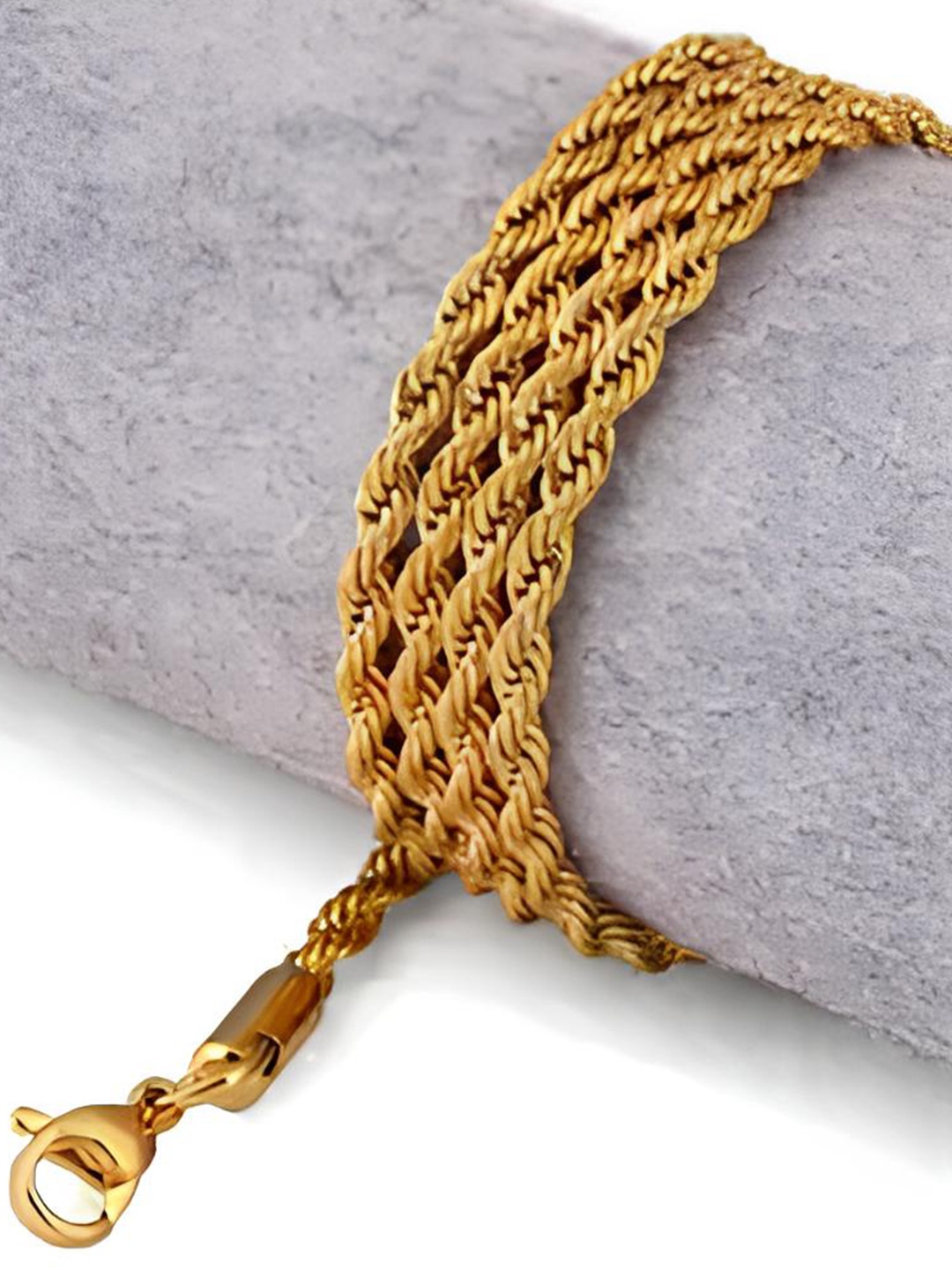

KARISHMA KREATIONS Unisex Stainless Steel Gold-Plated Chain