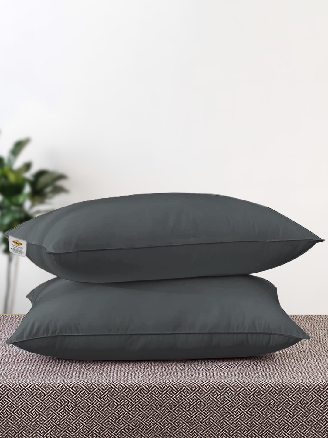 

Adbeni Grey 2 Pieces Cotton Sleep Pillows