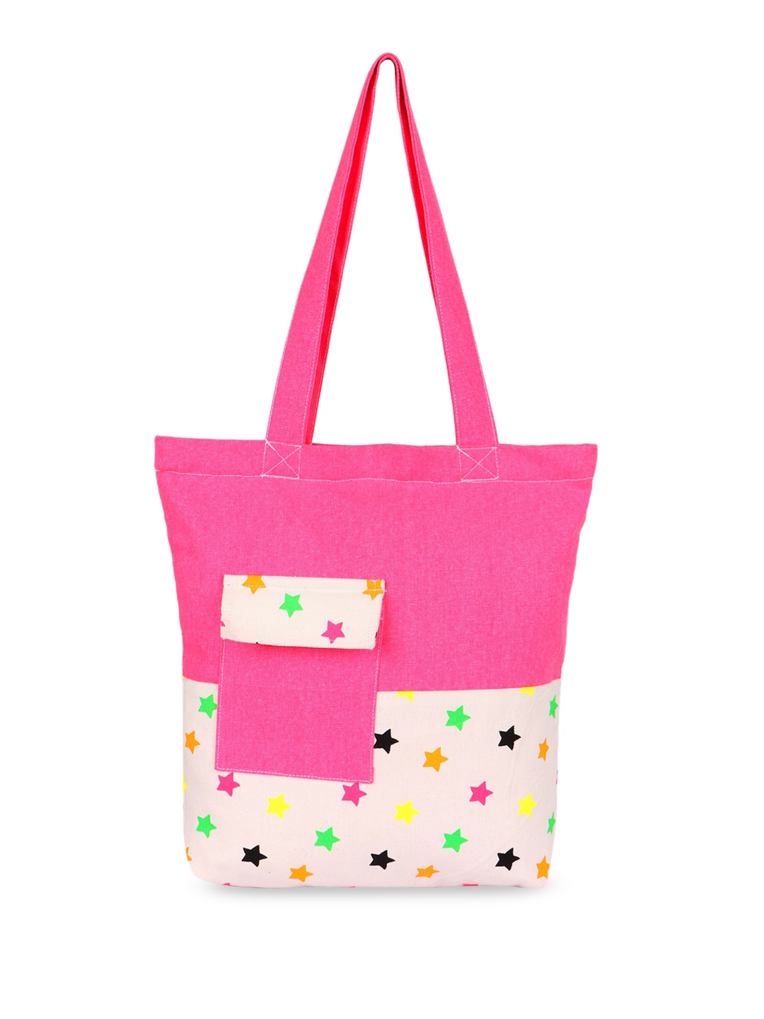 

Vivinkaa Geometric Printed Shopper Tote Bag, Pink