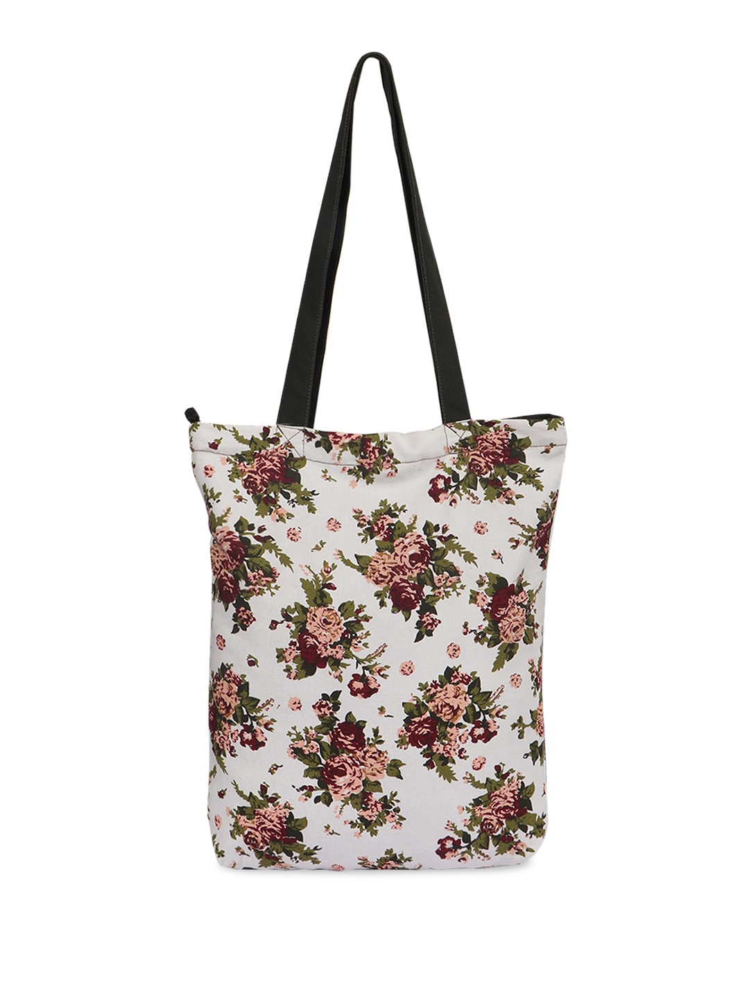 

Vivinkaa Floral Printed Shopper Tote Bag, Green
