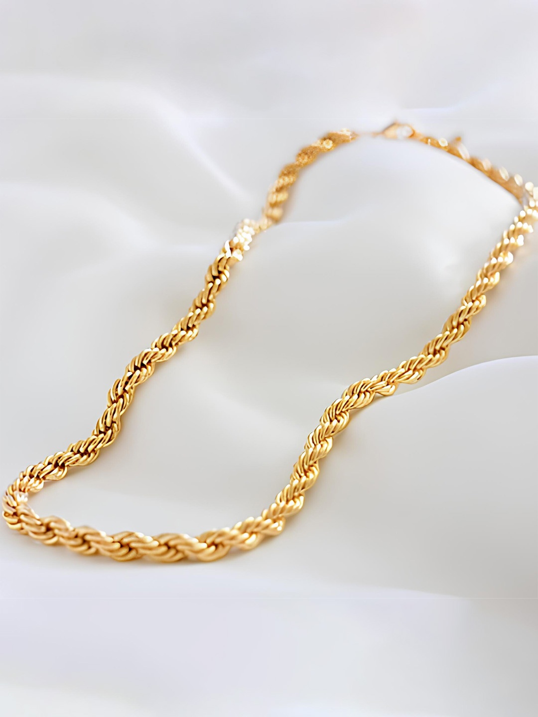 

KARISHMA KREATIONS Unisex Stainless Steel Gold-Plated Chain