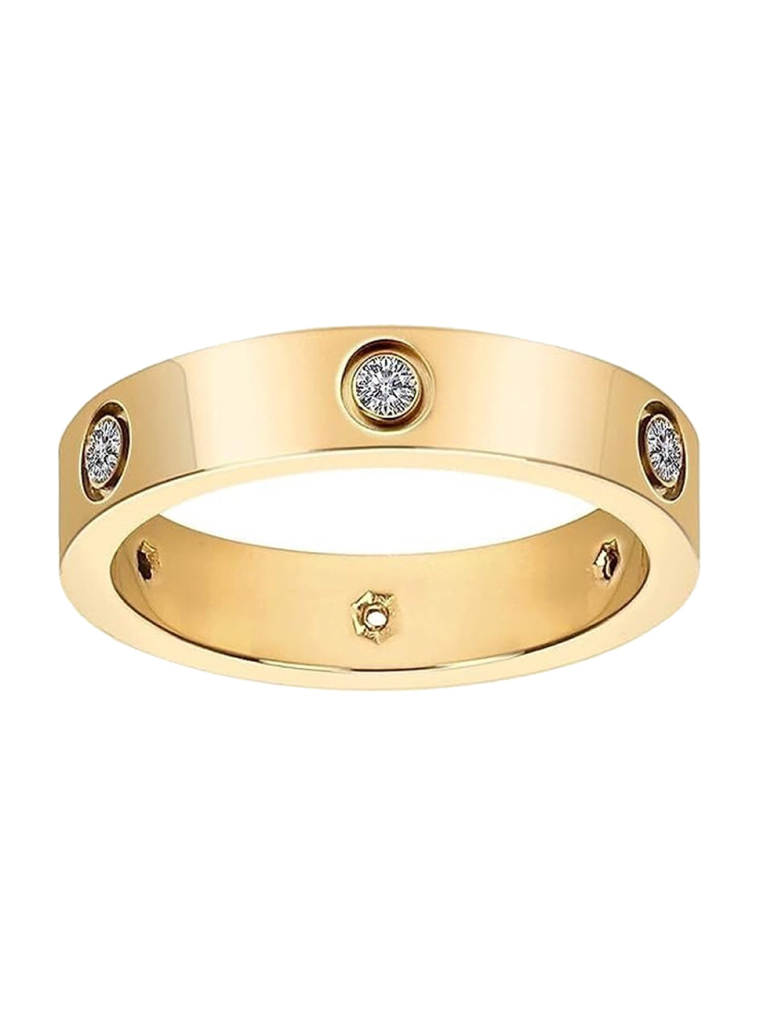 

EL REGALO Stainless Steel Finger Ring, Gold