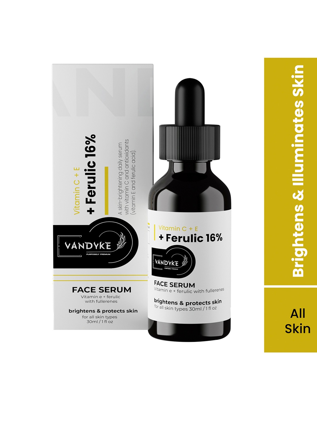 

VANDYKE Vitamin C & E Ferulic Acid Serum For Brightening 30ml, White